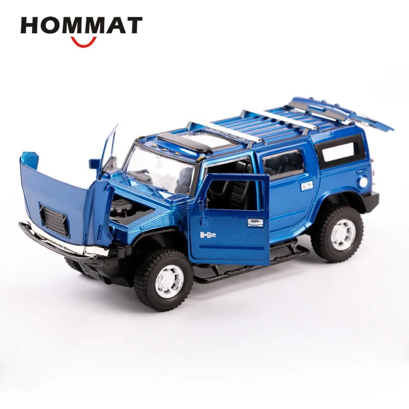 HOMMAT имитация 1:32 Hummer H2 внедорожный внедорожник литая модель игрушечного автомобиля Модель автомобиля литая металлическая коллекция подарок назад красный