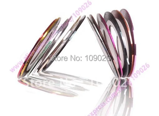 12 цветов рулонов полос ленты линия ногтей художественные декоративные