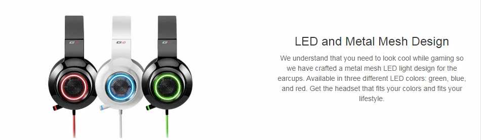 Edifier G4 USB игровая гарнитура с Виртуальным 7,1 объемным звуком, светодиодный сетчатый светильник с открытой спиной, регулируемые видеоигры для ПК, ноутбука