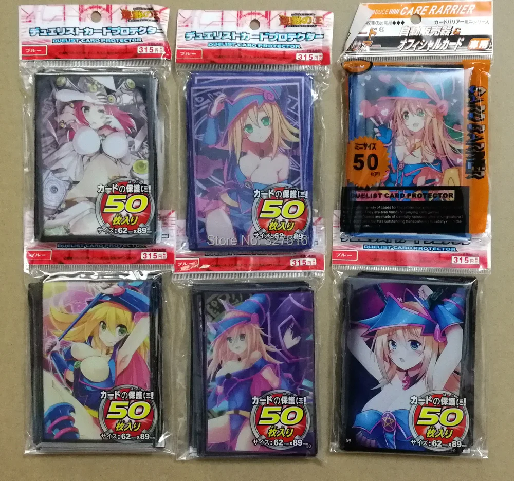 50 шт./компл. Yu-Gi-Oh! Косплей Yugioh Темный маг Девушка Аниме держатель карточек настольных игр рукава карта барьер карта протектор 44 стиля