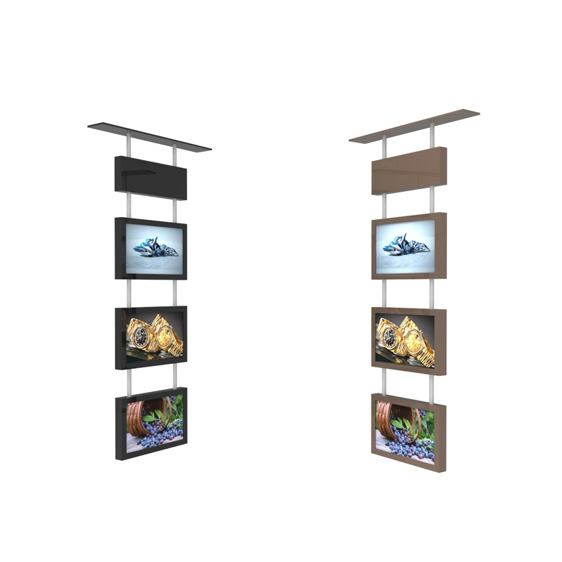 

43 inch ceiling mounted totem digital signage advertising for luxury shops