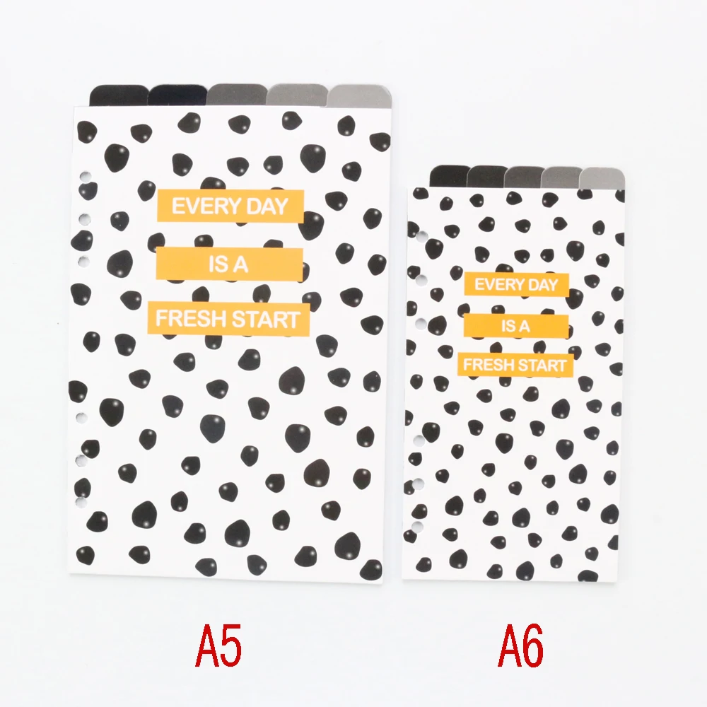 Domikee новый милый школьный ученик мультфильм 6 отверстий переплет планер записные