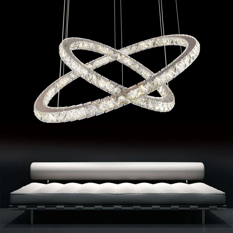Modern LED Crystal Chandelier Lights Lamp For Living Room Cristal Lustre Chandeliers Lighting Pendant Hanging Ceiling Fixtures | Лампы и