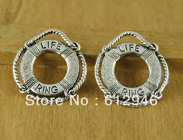 Спасательный круг в стиле ретро 30 шт./лот серебристого цвета для плавания