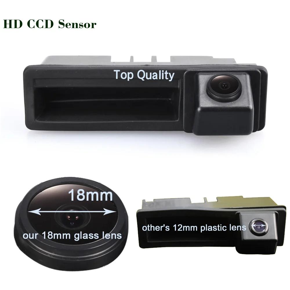 

HD 1280*720 Pixels 1000TV line car rear view back up trunk handle reverse parking camera for Audi A6L Q7 A3 A4 A6 A8 A5 S4 S6 S3