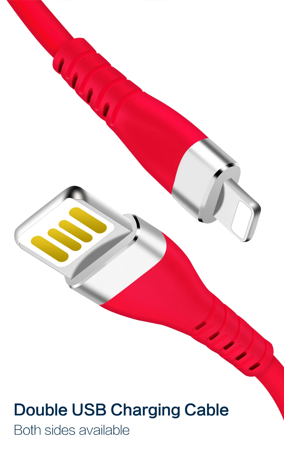 Power4 антифриз USB кабель для iPhone провод для быстрой зарядки для Lightning Quick Charge провод для Apple USB кабель двухсторонний