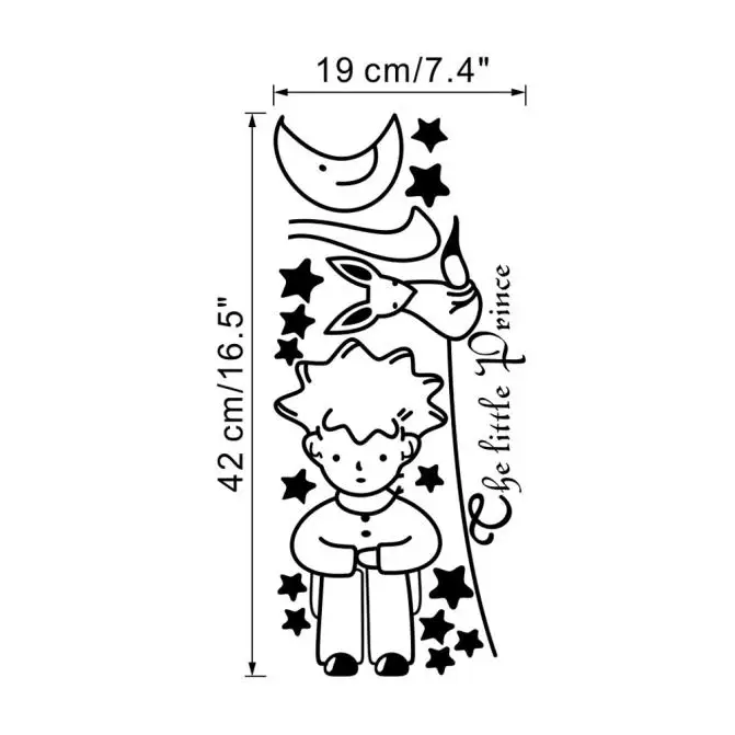 Настенный стикер s Home Decor спальня Звезды Луна Маленький принц мальчик настенный