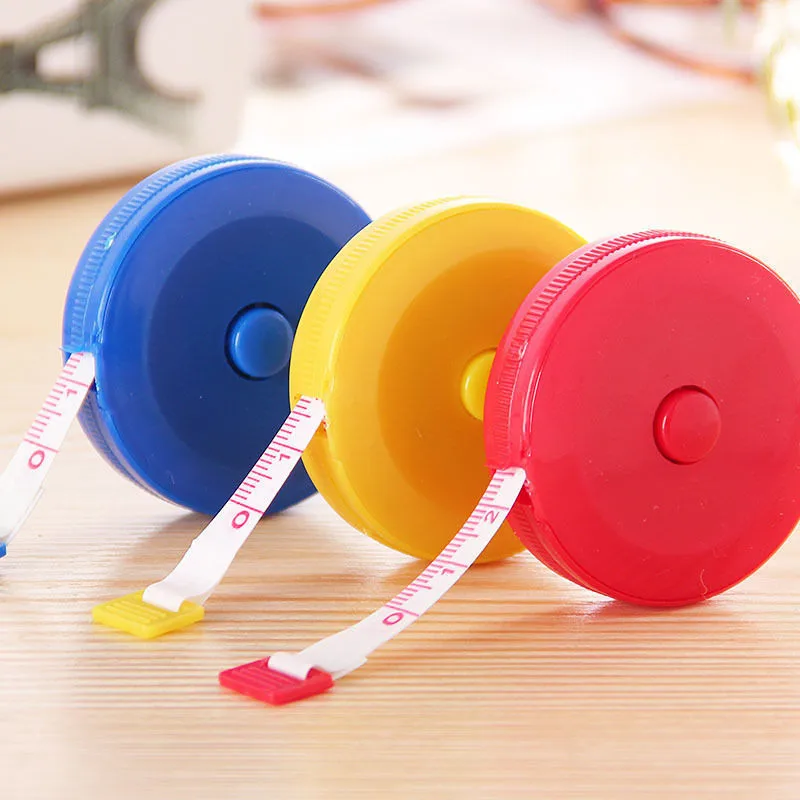 

1x Random Color Retractable Tape Measure Sewing Dieting Tapeline Ruler Tiny Tool Wholesale