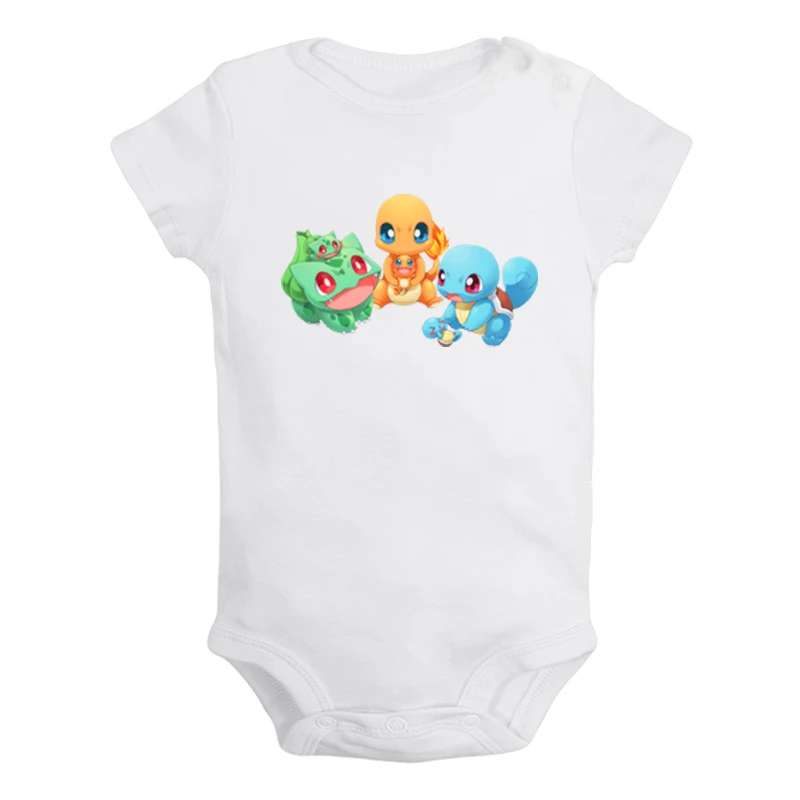 JaBaby572WD Мультфильм Charmander Charmeleon Charizard Покемон дизайн для новорожденных мальчиков и девочек униформа-комбинезон с принтом для младенцев - Цвет: JaBaby572WD