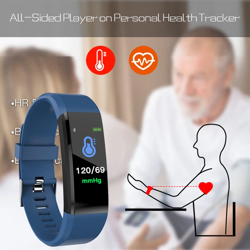 BANGWEI 2019 Men and women sport smart wristband heart rate blood pressure oxygen monitoring for IOS Android Pulsera inteligente | Наручные