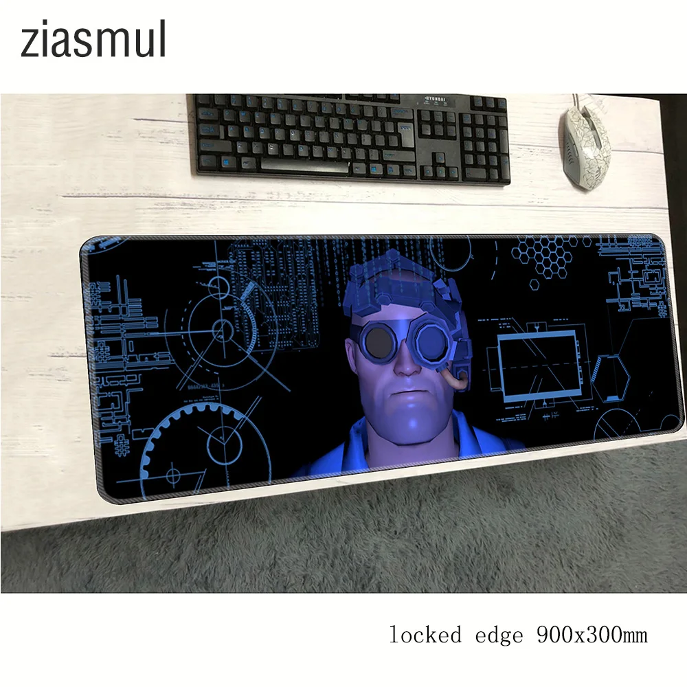 Игровой коврик для мыши team fortress 2 900x300x3 мм профессиональный эргономичный ноутбука