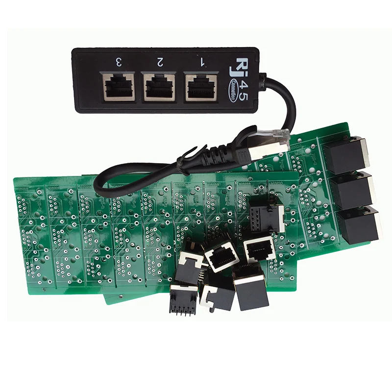 RJ45 от 1 до 3 гнезда Ethernet сеть LAN кабель сплиттер расширительный адаптер