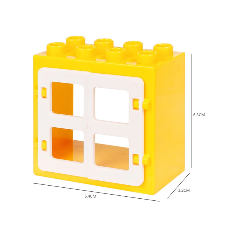 1Pcs Block -22 Большой размер DIY строительные блоки качели динозавры фигурки животных Аксессуары Совместимые семьи Duploingly кирпичная игрушка для детей Gfit - Цвет: 1Pcs Block -22