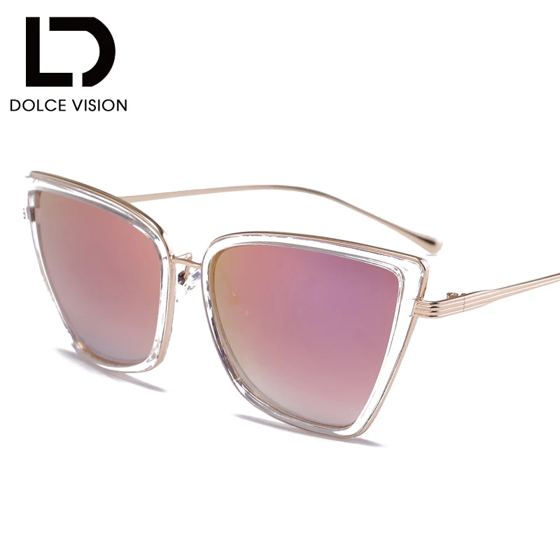 Женские солнцезащитные очки dolce&ampvision кошачий глаз с покрытием Модные оттенки