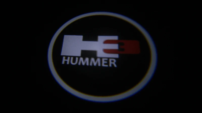 Aeing 2 шт для Hummer H3 Ghost Shadow логотип Добро пожаловать белый светодиод для автомобиля свет двери лазер вежливое скольжение проектор логотип эмблема лампа