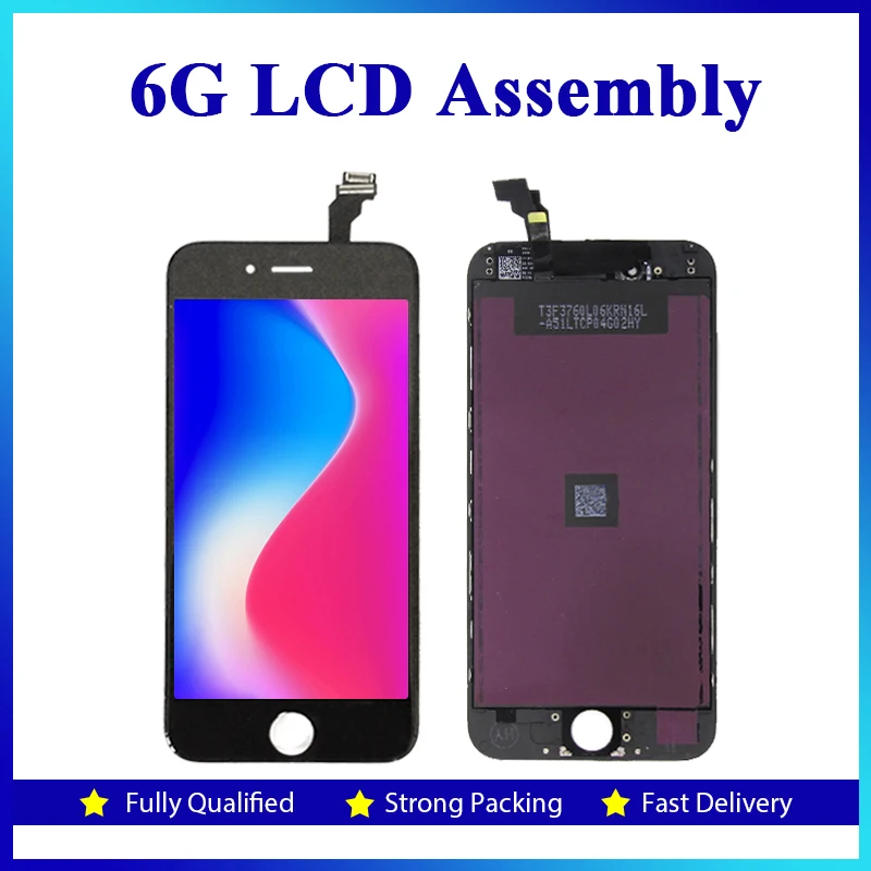 Оптовая продажа 50 шт./лот 100% тестирование 4 7 дюймовый ЖК дисплей для iPhone 6