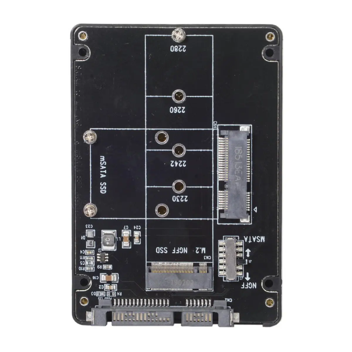 Комбинированный переходник M.2 NGFF B key и mSATA SSD на SATA 3 0 чехол конвертер с