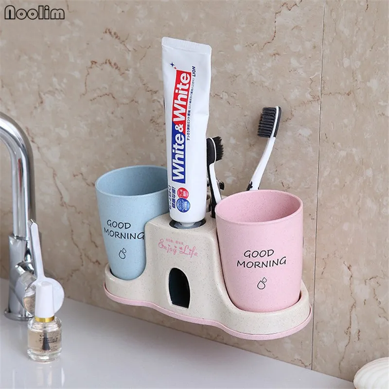 Автоматический Дозатор зубной пасты с чашками для мытья|Подставки хранения и