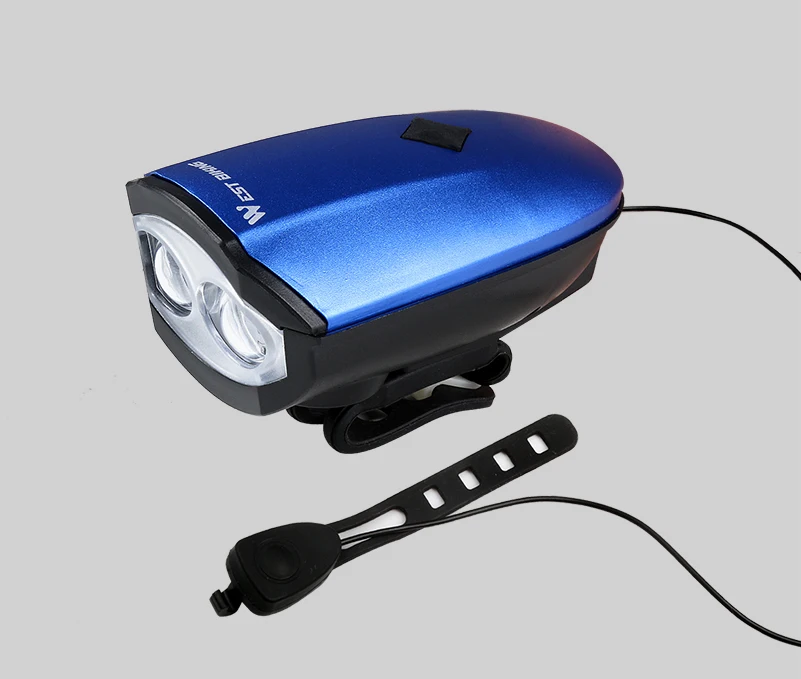 WEST BIKING велосипедный звонок, зарядка от usb, велосипедные электронные гудки светильник, 140 дБ, водонепроницаемый, сильный громкий звонок, безопасность, велосипедные звонки