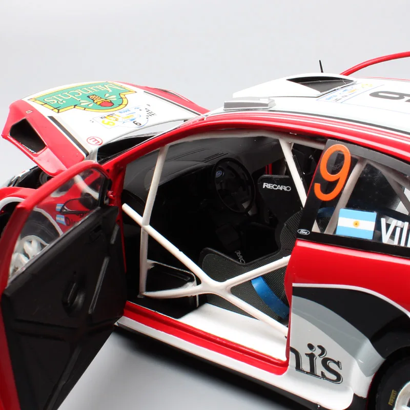 1:18 масштаб Большой sunstar большой Ford RS WRC 2008 драйвер № 9 F. Вильягра ралли Acropol игрушечные машинки модели гоночного автомобиля игрушка