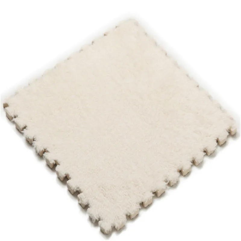 White Новинка 30*30 см, мягкий ковер для гостиной, спальни, детей, детей, волшебный лоскутный коврик для малышей, 1 шт - Цвет: White