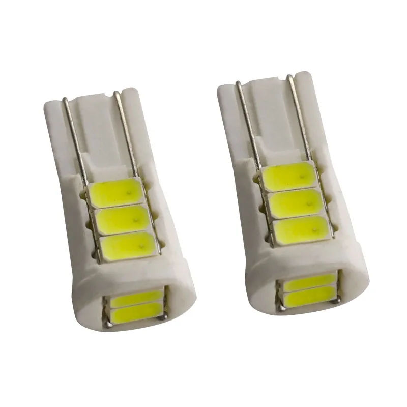 100 шт. керамические светодиодные лампы W5W T10 8 SMD 5630 5730 194 168 501|led t10 smd|light lamplight wedge |