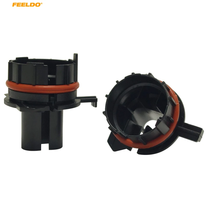

FEELDO 2Pcs Car Bulbs Socket Conversion Adapter For BMW E39 5-Series Type1 H7 HID Xenon Bulb Low Beam Installation