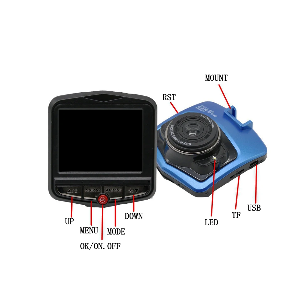 Новые оригинальные мини Видеорегистраторы для автомобилей Камера Dashcam Full HD 1080p