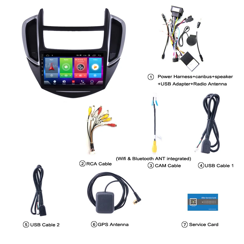 Full Touch Screen Car Android 8.1 Radio Player For CHEVROLET Trax- GPS Navigation Video Multimedia Built In Bluetooth