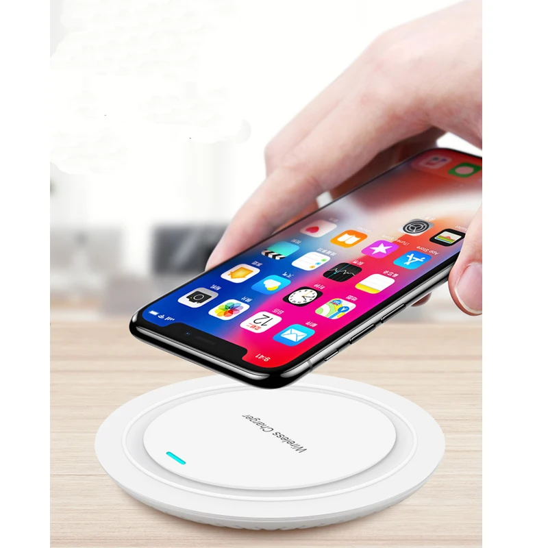 S GUARD Оригинальное Qi Беспроводное зарядное устройство 10 Вт Быстрая зарядка Pad iPhone X