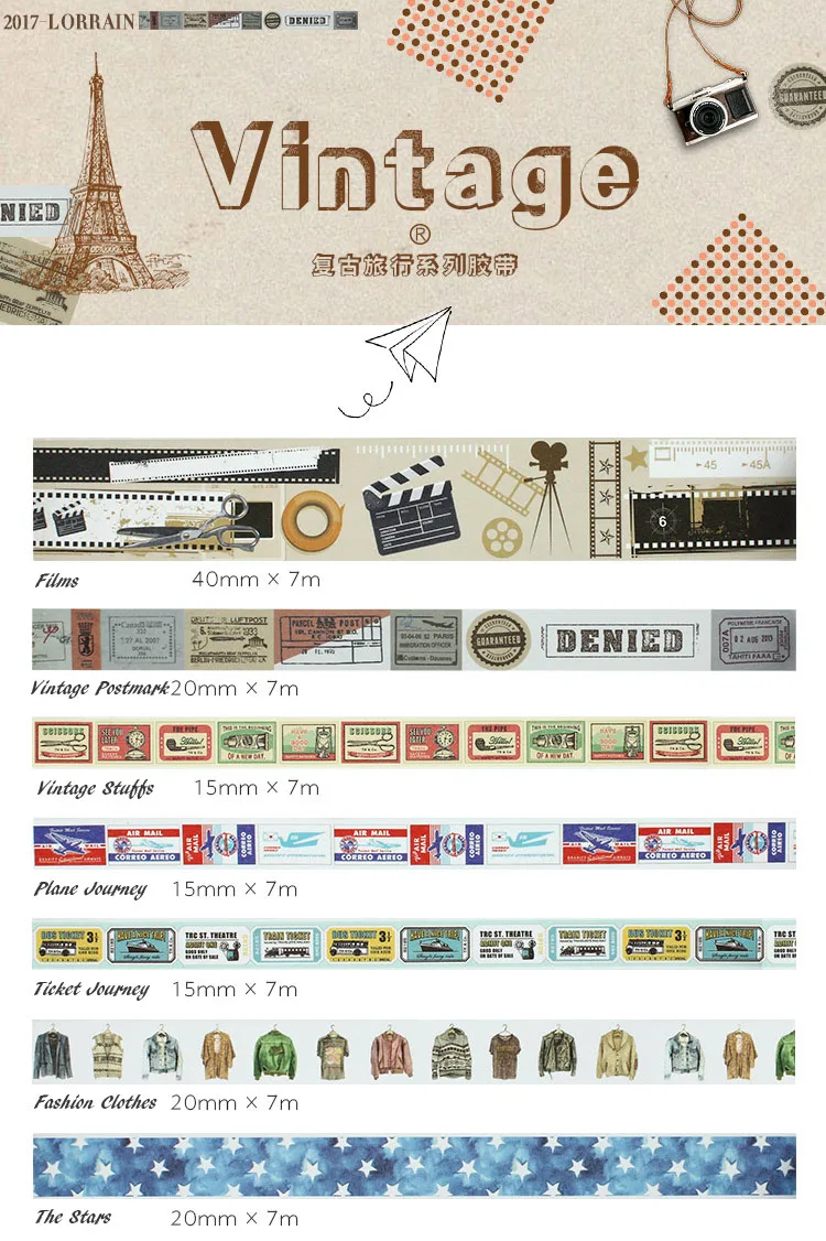 Eno поздравительная винтажная декоративная маскирующая лента DIY васи лента для скрапбукинга Bullet Journal записная лента путешественника