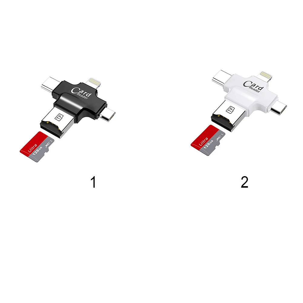 4 в 1 кардридер type C Micro USB адаптер микро карта для iPhone/Smart OTG | Компьютеры и офис