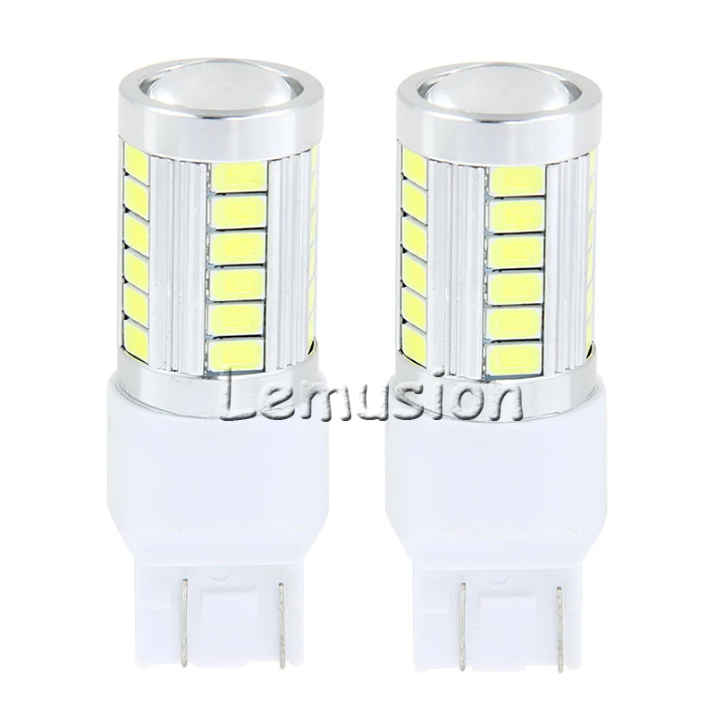 2 шт Автомобильный светодиодный T20 W21W 7440 WY21W 33 5630 5730 SMD Автомобильная резервная