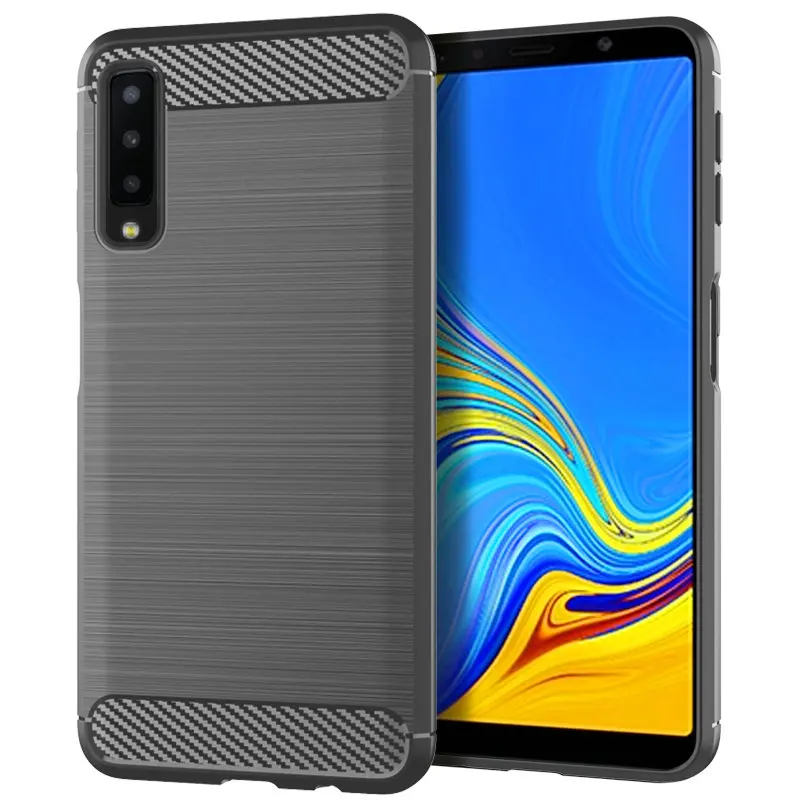 Чехол для Samsung Galaxy A7 2018 силиконовый чехол Броня бампер противоударный SM A750F