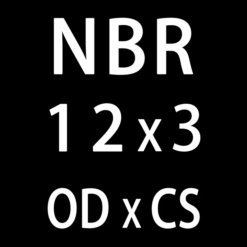 OD12mm 50 шт./лот резиновым кольцом NBR уплотнения-хомут с круглым воротником для мальчиков и девочек 3 мм Толщина OD10/11/12/13/14/15/16/17/18/19/20*3 мм уплотнительное кольцо уплотнения прокладки масляное кольцо шайба - Цвет: OD12mm
