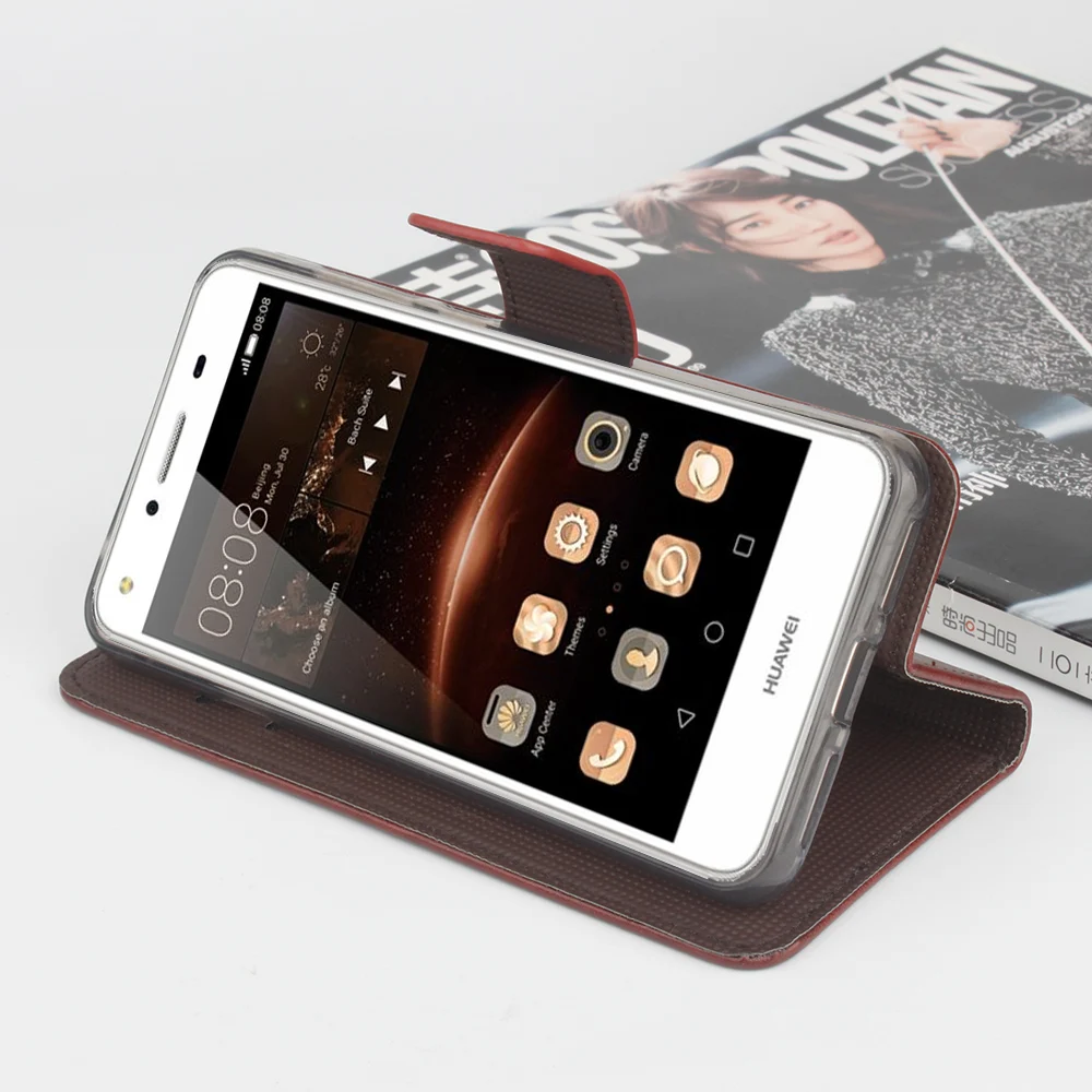 Кожаный флип-чехол для Huawei P10 P9 P8 Lite Коврики 10 Pro 9 8 Y5 II Y6 Honor 9i 4C 5A LYO L21 5X Y530 чехол из