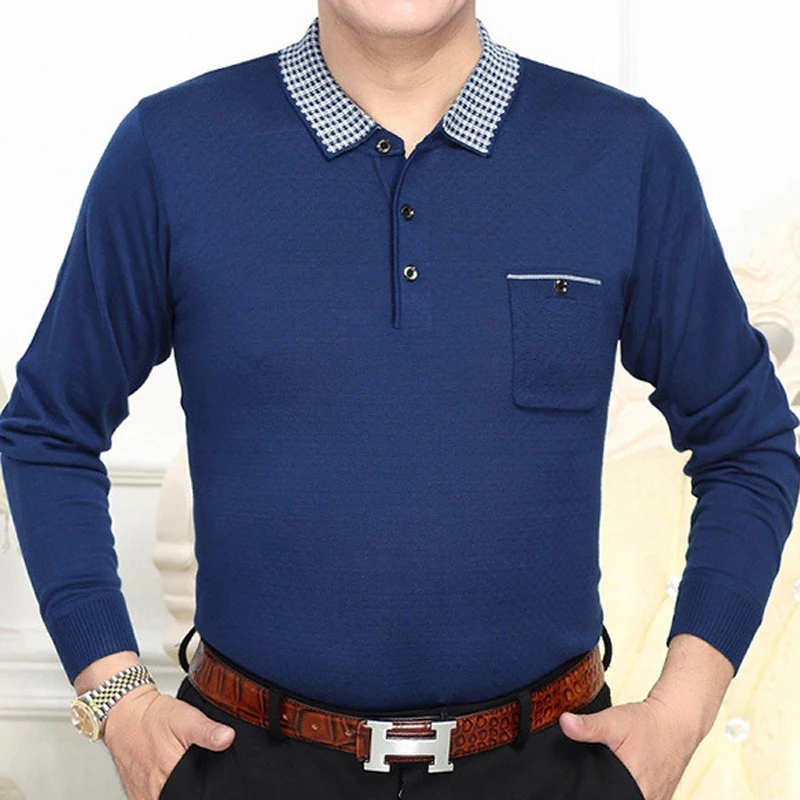2019 новый бренд с длинным рукавом Фитнес рубашка поло для мужчин camisa masculino