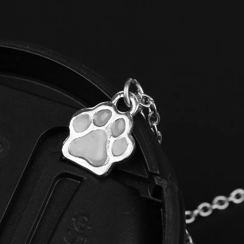 Креативные аксессуары светящееся ожерелье подвеска с принтом лап животных кошек