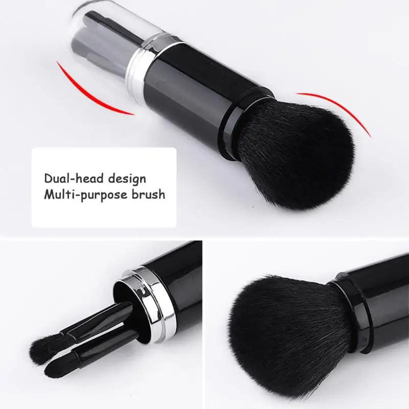Креативные двухсторонние кисти для макияжа пушистые основы румян пудры теней