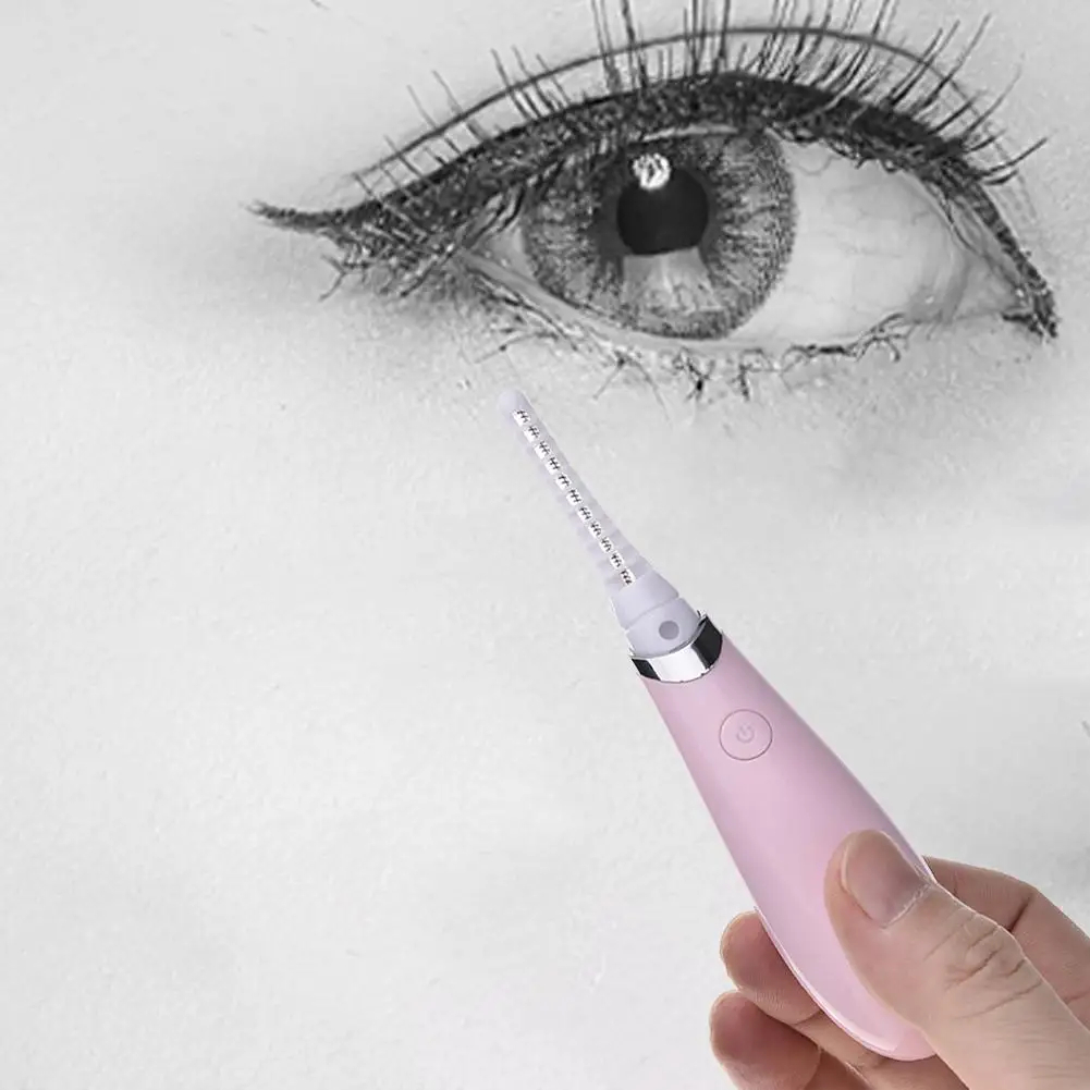 Мини электрическая плойка для завивки ресниц с подогревом длинная ручка