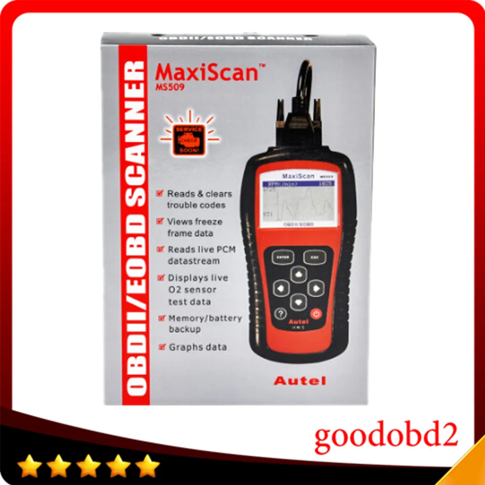 Фото Для autel MaxiScan MS509 по каналам OBDII/EOBD (система бортовой диагностики сканер авто код ридер автомобильный диагностический сканер MaxiScan MS509 многоязы... №2