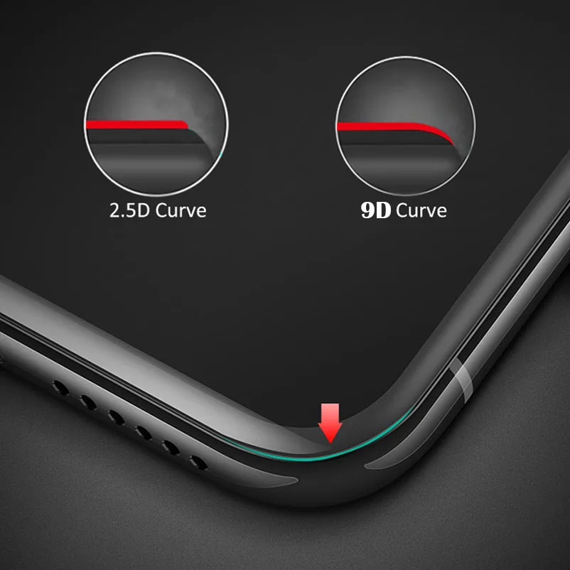 Закаленное защитное стекло 9D с закругленными краями для One 6 6T 5 5T 1 + 5t For Oneplus 7 Plus