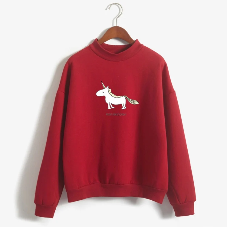 

Women Hoodies Female Unicornio Roupas Fleece Sweatshirt 2018 Autumn Winter Kawaii Unicorn Print Harajuku Casual Pullover