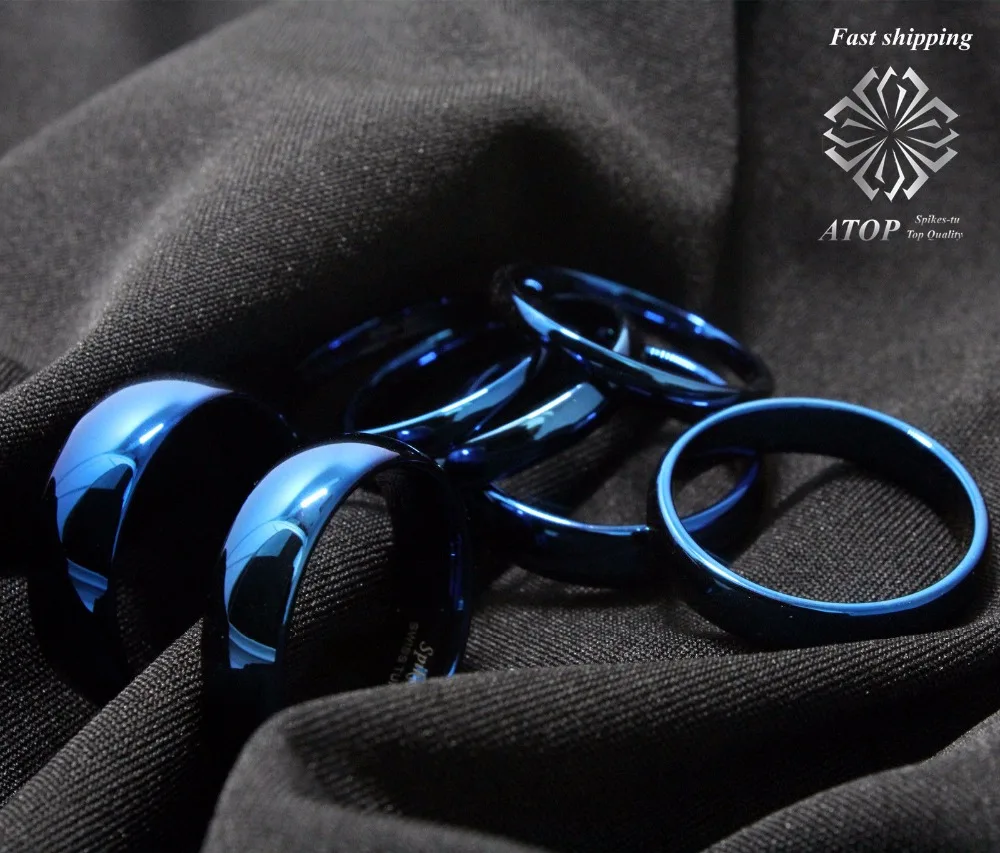 Мужское кольцо из карбида вольфрама ширина 2 8 мм|mens wedding band|wedding bandring blue |