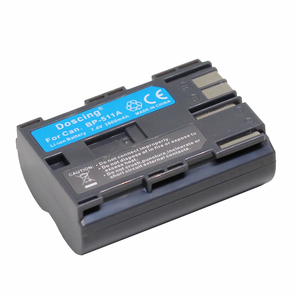 Сменный аккумулятор Doscing BP511 BP 511 1 шт. для Canon G6 G5 G3 G2 G1 EOS 300D 50D 40D 30D 20D 5D MV300i камеры |
