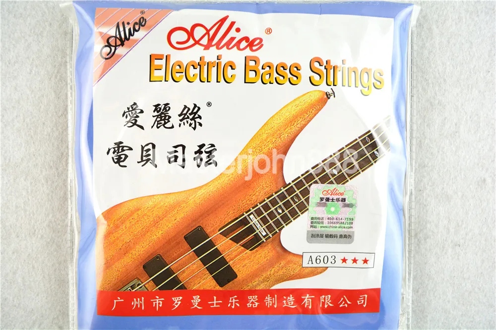 

Alice A603-M/L Electric Bass Strings 4/5/6-String Steel Corel&Nickel Alloy Wound Nickel Plated Ball End Strings Set