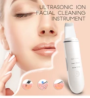 facial care tool ultrasonic ion cleansing instrument dirt and oil removal usb skin cleaner stainless steel beauty device