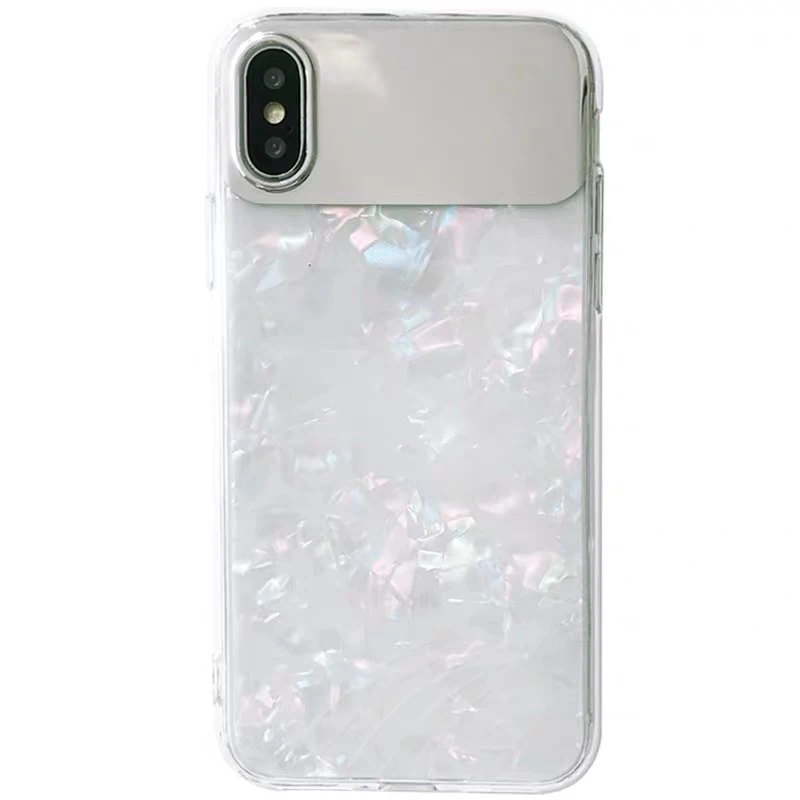 LACK модный цветной зеркальный чехол для телефона с раковиной для iphone 7plus 6 6S 8 X милый мягкий чехол s для iphone XR XS Max чехол для телефона - Цвет: Многоцветный