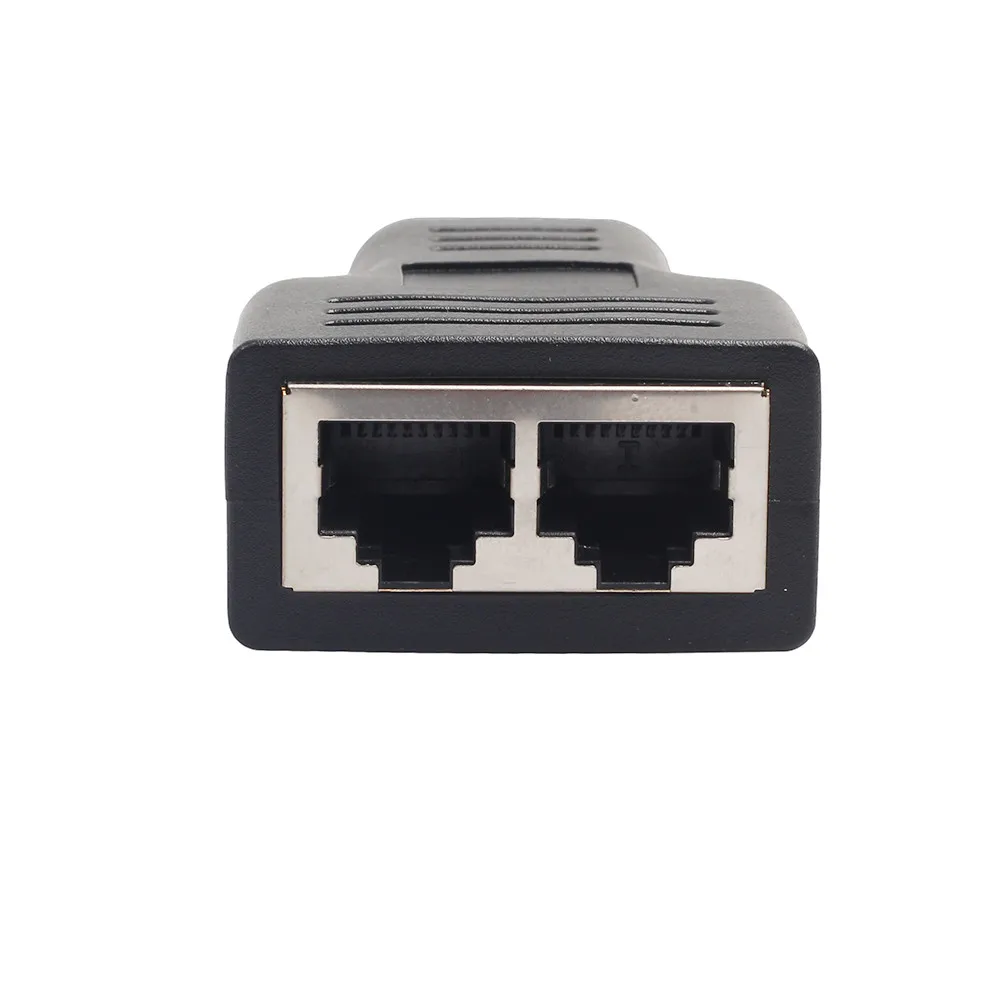 RJ45 сплиттер адаптер отклонения в размерах на 1 2 двойной женский Порты и разъёмы CAT