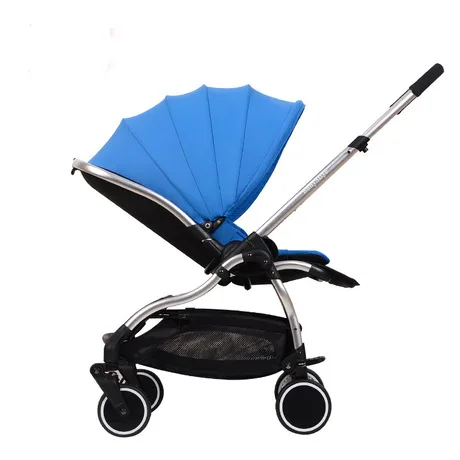 Четырехколесная прогулочная коляска из авиационного алюминия детская складная